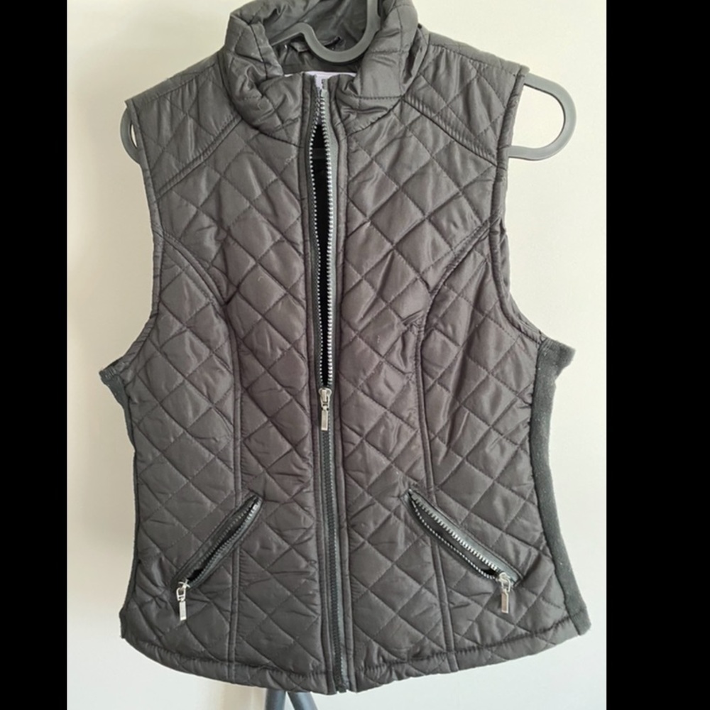 Black Quilted Vest